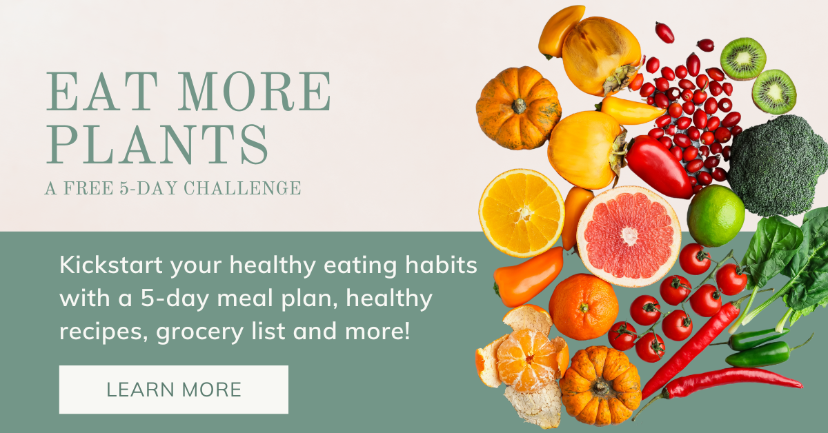 Eat More Plants a free 5-day challenge