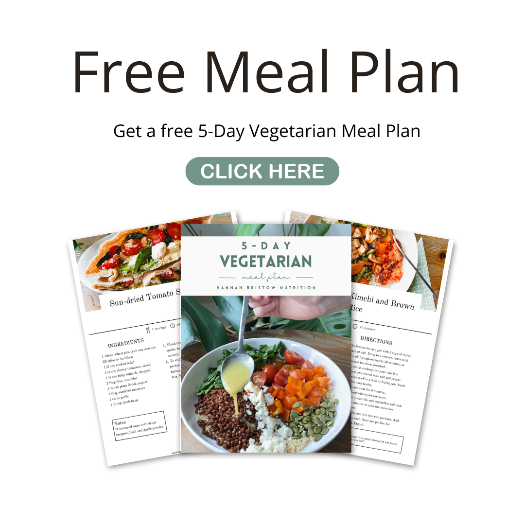 Free 5-Day Vegetarian Meal Plan