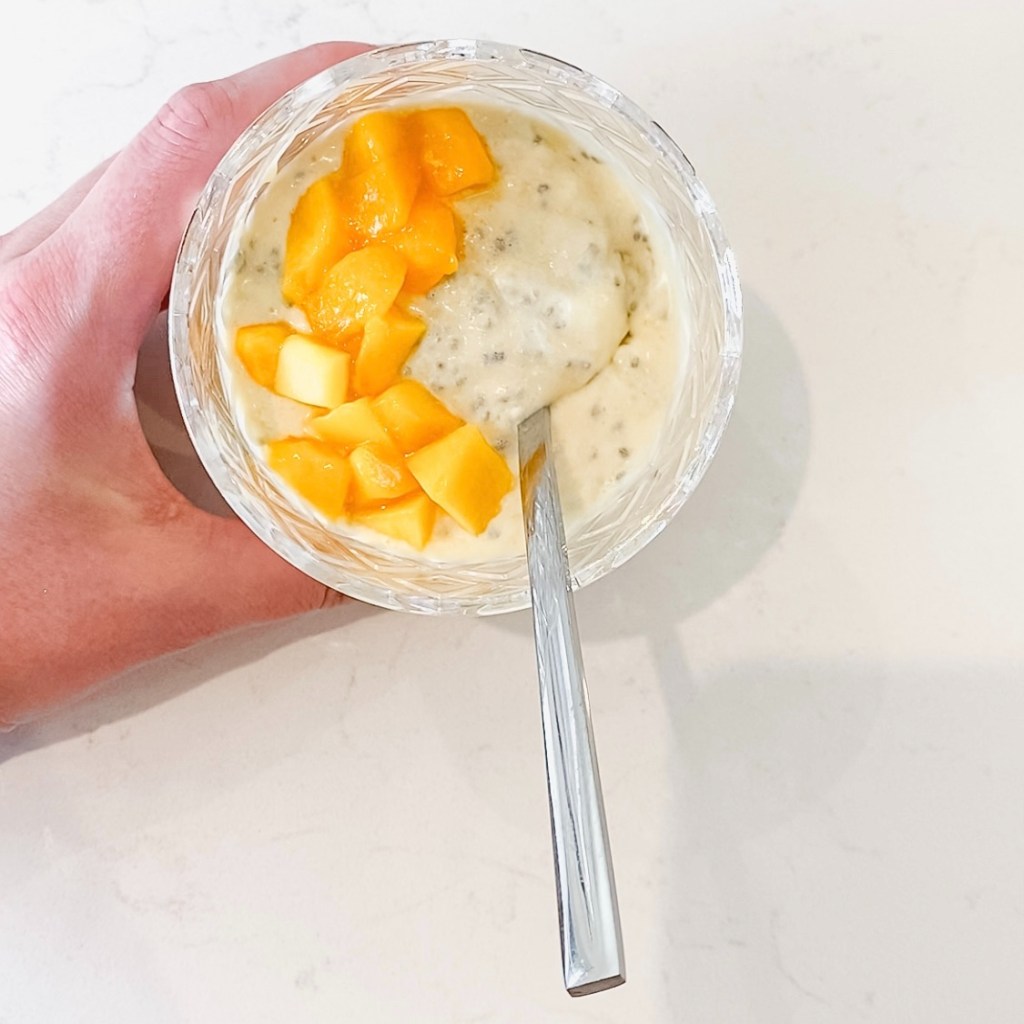 3 Ingredient Mango and Coconut Chia&nbsp;Pudding