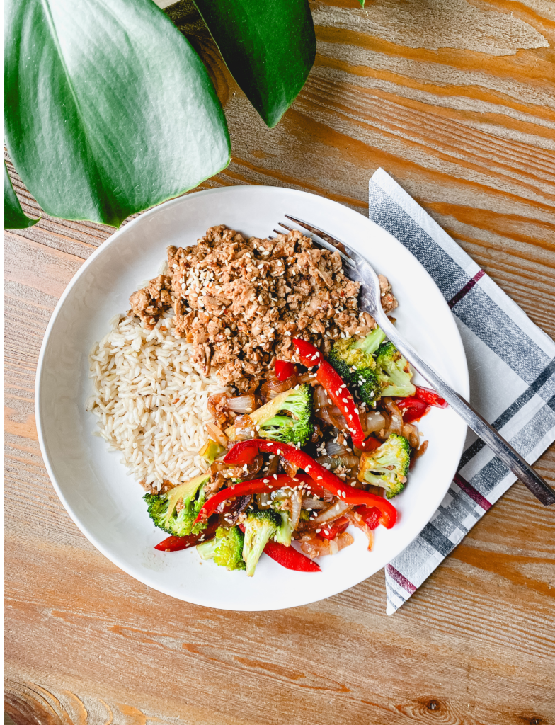 Hannah Bristow nutrition spicy tofu bowl